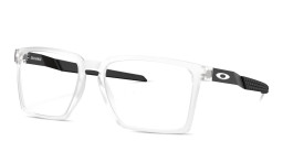 Shop Oakley Exchange Rectangle Eyeglasses in Clear online.