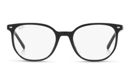 Ray-Ban Elliot Optics Unisex Irregular Eyeglasses in Shiny Black – Product Photo 1