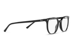 Ray-Ban Elliot Optics Unisex Irregular Eyeglasses in Shiny Black – Product Photo 4