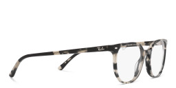 Shop Ray-Ban Elliot Unisex Irregular Eyeglasses in Grey Havana online.