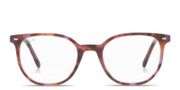 Shop Ray-Ban Elliot Optics Unisex Irregular Eyeglasses in Brown Havana online.