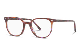 Shop Ray-Ban Elliot Optics Unisex Irregular Eyeglasses in Brown Havana online.