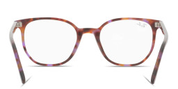 Shop Ray-Ban Elliot Optics Unisex Irregular Eyeglasses in Brown Havana online.