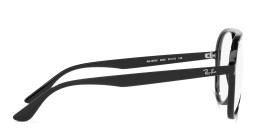 Shop Ray-Ban Unisex Wide Aviator Eyeglasses in Black online.