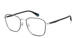 Polaroid Wide Square Eyeglasses in Black – Product Photo 2