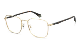 Polaroid Wide Square Eyeglasses in Gold – Product Photo 2