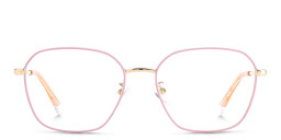 Polaroid Irregular Eyeglasses in Pink Gold – Product Photo 1