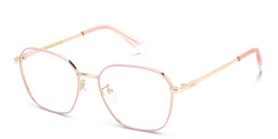 Polaroid Irregular Eyeglasses in Pink Gold – Product Photo 2