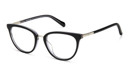 Shop Fossil Round Eyeglasses in Black online.
