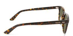 Shop Calvin Klein Unisex Round Sunglasses in Brown online.
