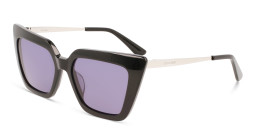Shop Calvin Klein Square Sunglasses in Black online.