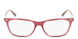 Calvin Klein Rectangle Eyeglasses in Red – Product Photo 2