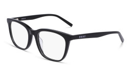 Shop DKNY Rectangle Eyeglasses in Black online.