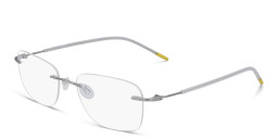 Pure Rimless Rectangle Eyeglasses in Silver – Product Photo 2