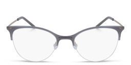 Shop Pure Half-Rim Cat-Eye Eyeglasses in Grey online.