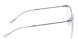 Pure Cat-Eye Eyeglasses in Silver – Product Photo 3