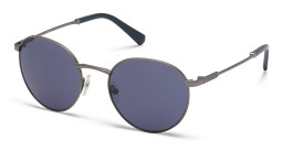 Shop Guess Round Sunglasses in Gunmetal online.