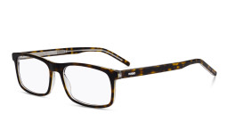 Hugo Boss Rectangle Eyeglasses in Havana – Product Photo 2