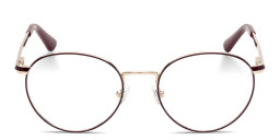 Guess Round Eyeglasses in Burgundy Gold – Product Photo 2