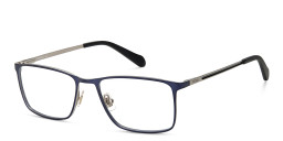 Fossil Rectangle Eyeglasses in Blue – Product Photo 2