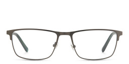 Fossil Wide Rectangle Eyeglasses in Silver – Product Photo 1
