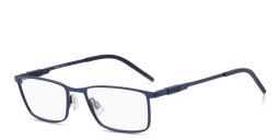 Hugo Boss Rectangle Eyeglasses in Blue – Product Photo 2