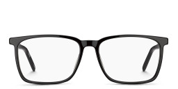 Hugo Boss Wide Square Eyeglasses in Black – Product Photo 1