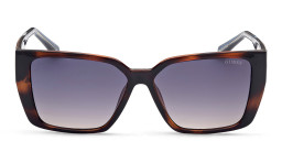 Shop Guess Square Sunglasses in Havana online.