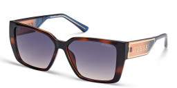 Shop Guess Square Sunglasses in Havana online.