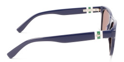 Shop Lacoste Rectangle Sunglasses in Blue online.