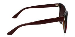 Calvin Klein Square Sunglasses in Red – Product Photo 3