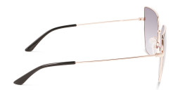 Calvin Klein Cat-Eye Sunglasses in Gold – Product Photo 3