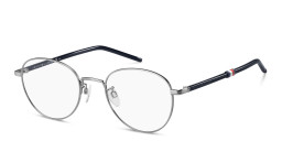 Tommy Hilfiger Round Eyeglasses in Silver – Product Photo 2