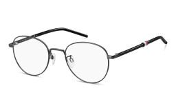 Tommy Hilfiger Round Eyeglasses in Black – Product Photo 2