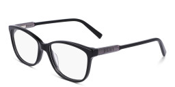 Shop DKNY Rectangle Eyeglasses in Black online.