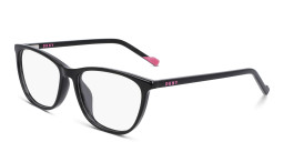 Shop DKNY Square Eyeglasses in Black online.