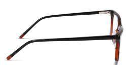 Shop DKNY Rectangle Eyeglasses in Black online.