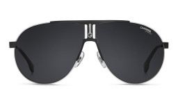 Carrera Unisex Wide Aviator Sunglasses in Silver – Product Photo 1