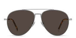 Tommy Hilfiger Wide Aviator Sunglasses in Silver – Product Photo 1