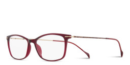 Shop Sojo Rectangle Eyeglasses in Red online.