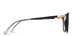 Sojo Unisex Square Eyeglasses in Black – Product Photo 4