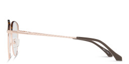 Shop Sojo Round Eyeglasses in Rose Gold online.