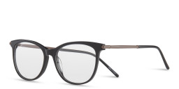 Sojo Round Eyeglasses in Black – Product Photo 2