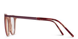 Sojo Round Eyeglasses in Red – Product Photo 3