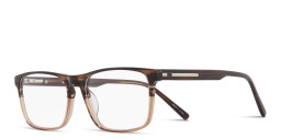 Shop Sojo Wide Square Eyeglasses in Brown online.