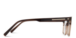 Shop Sojo Wide Square Eyeglasses in Brown online.
