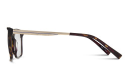Sojo Wide Square Eyeglasses in Tortoise – Product Photo 3
