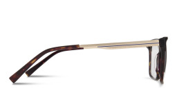 Sojo Wide Square Eyeglasses in Tortoise – Product Photo 4