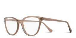Sojo Round Eyeglasses in Beige – Product Photo 2
