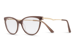 Shop Sojo Cat-Eye Eyeglasses in Brown online.